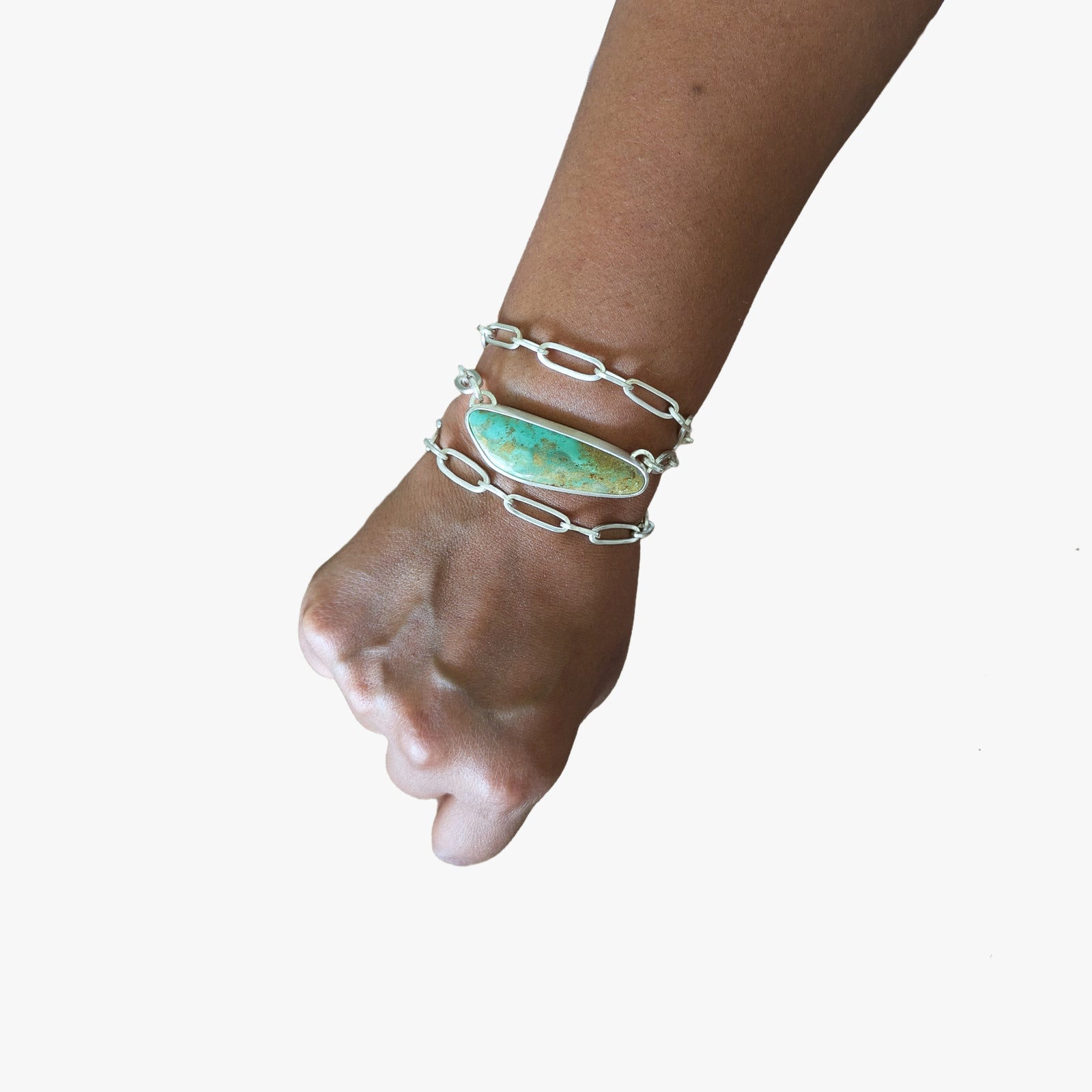 Tucson Turquoise & Silver Statement Necklace