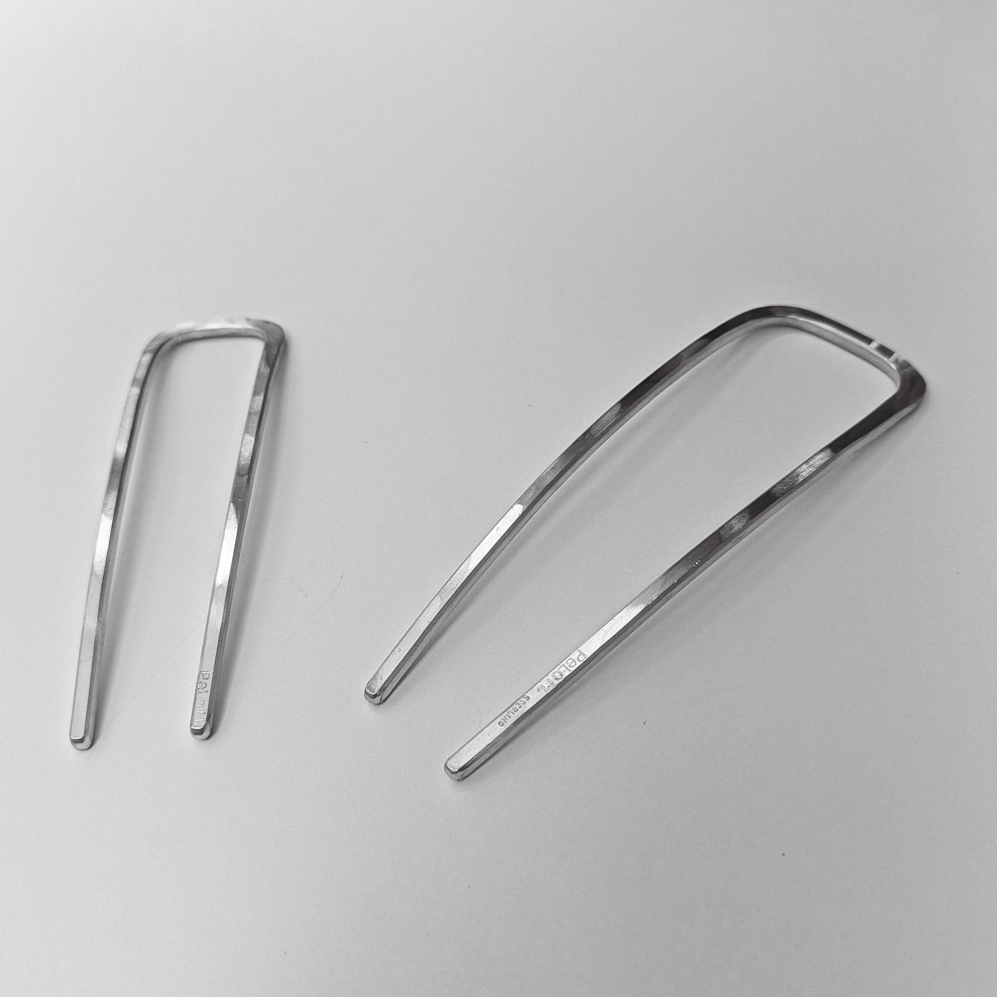 Sterling Silver - Heavy French Hair Pins