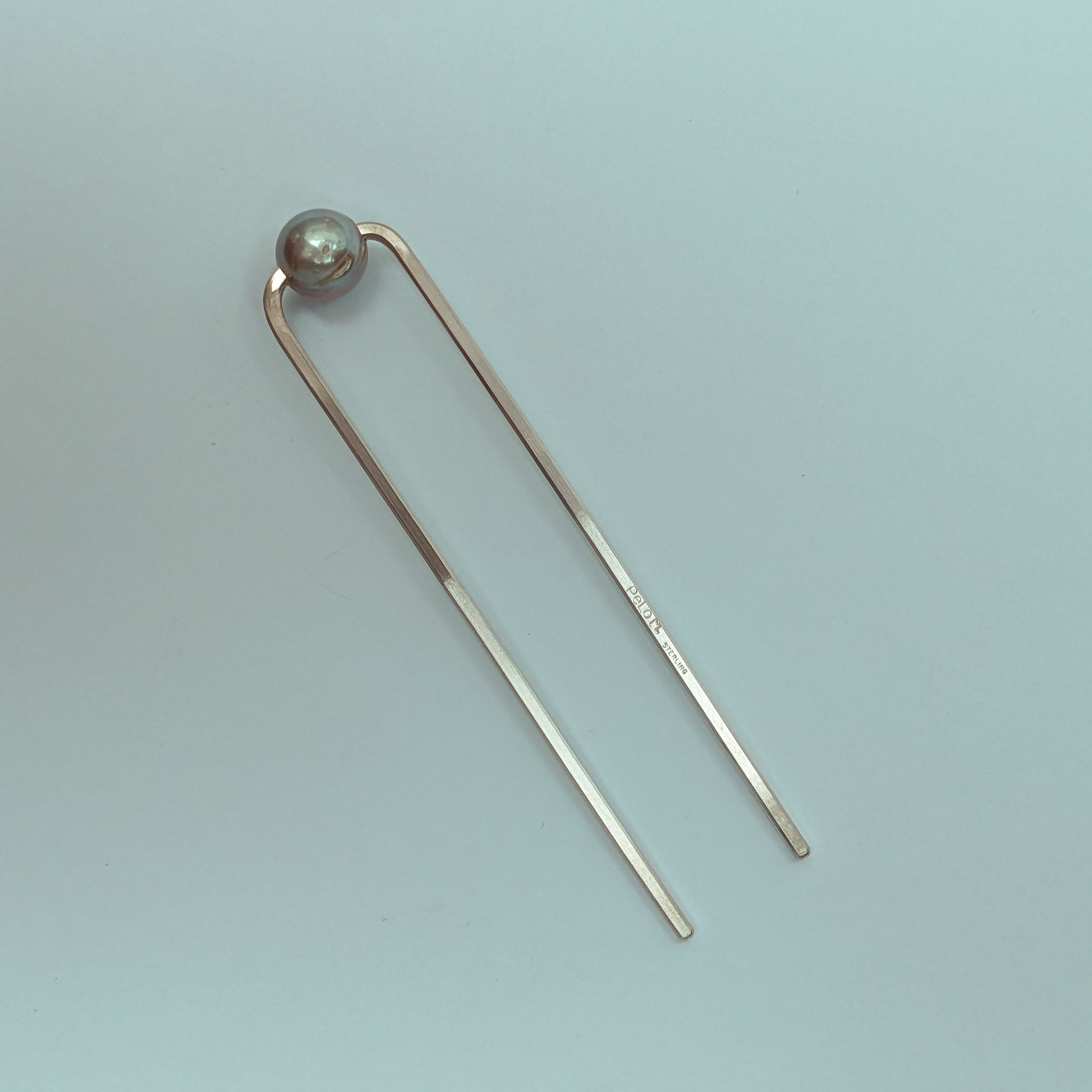 Sterling Silver + Pearl French Hair Pin