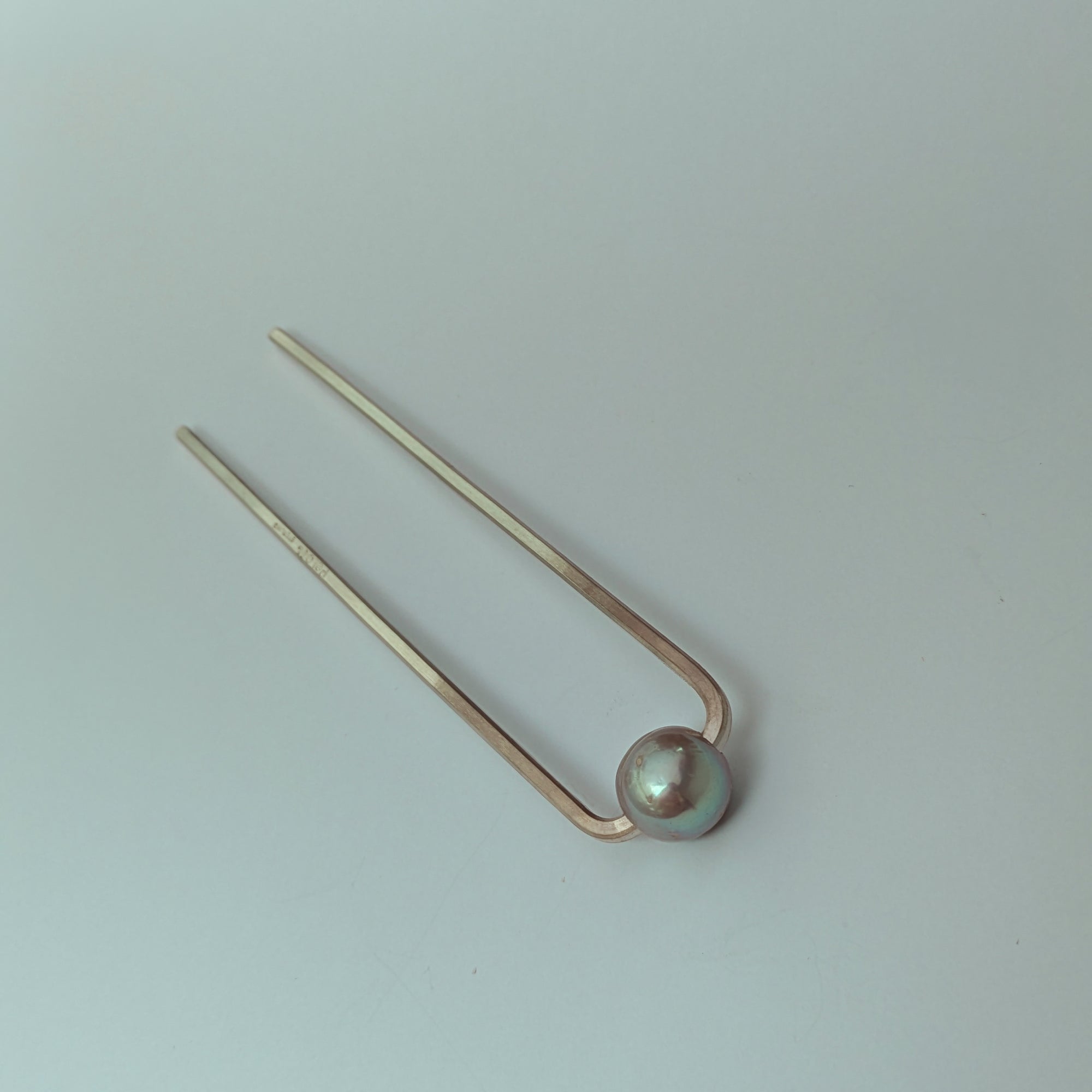 Sterling Silver + Pearl French Hair Pin