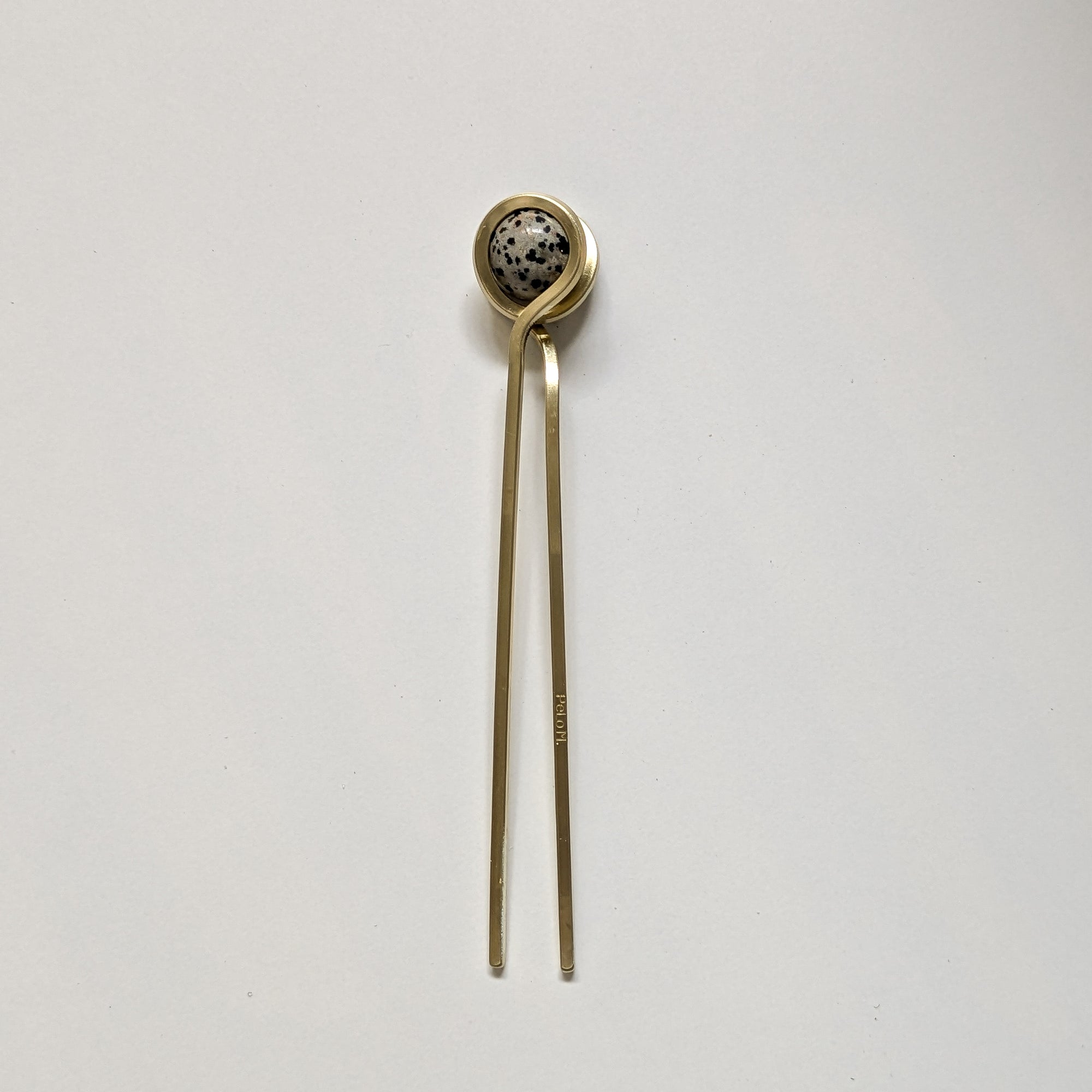 Orbit Gemstone Hair Pin - Jasper + Lapis + Tigereye