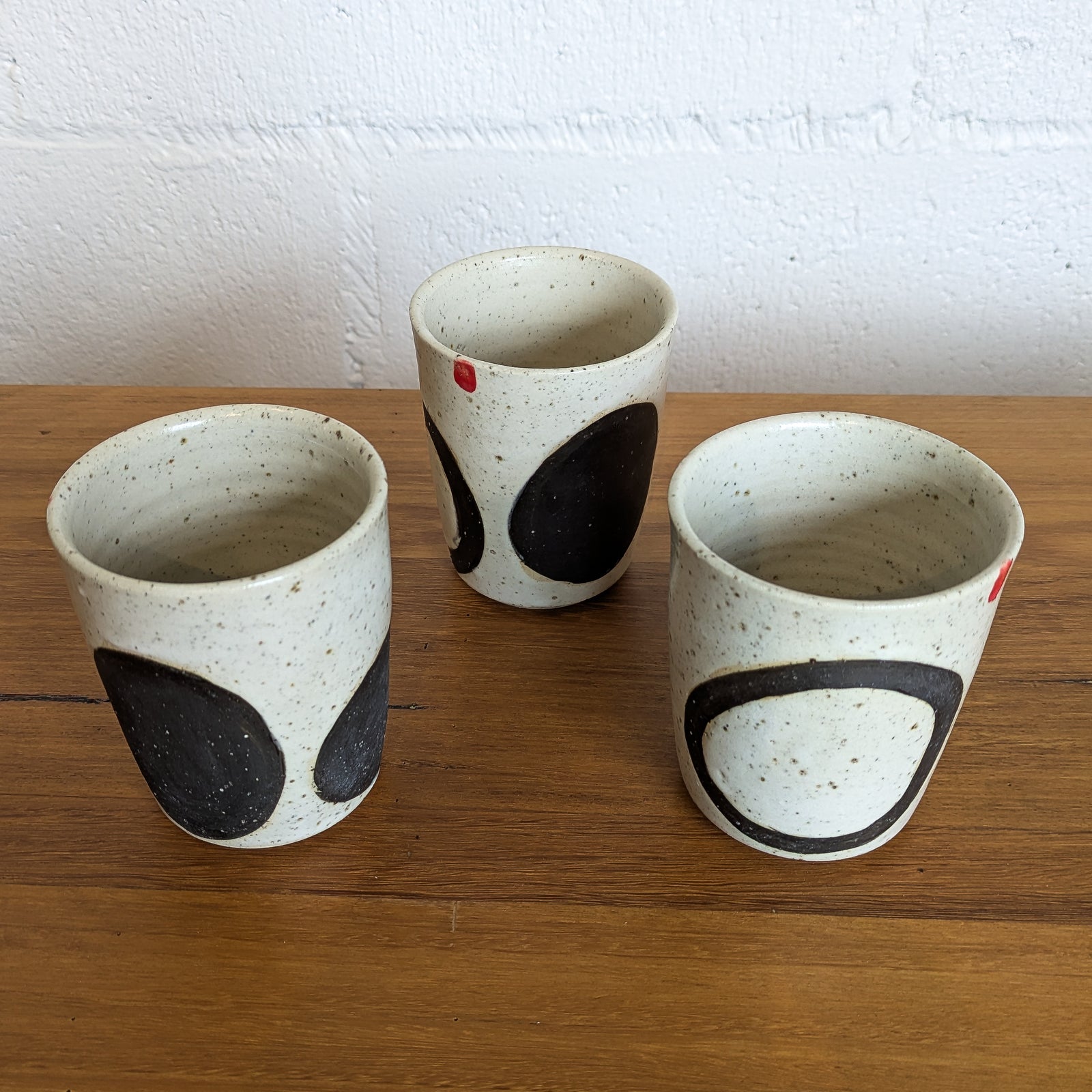 Black + White Ceramic  Beakers