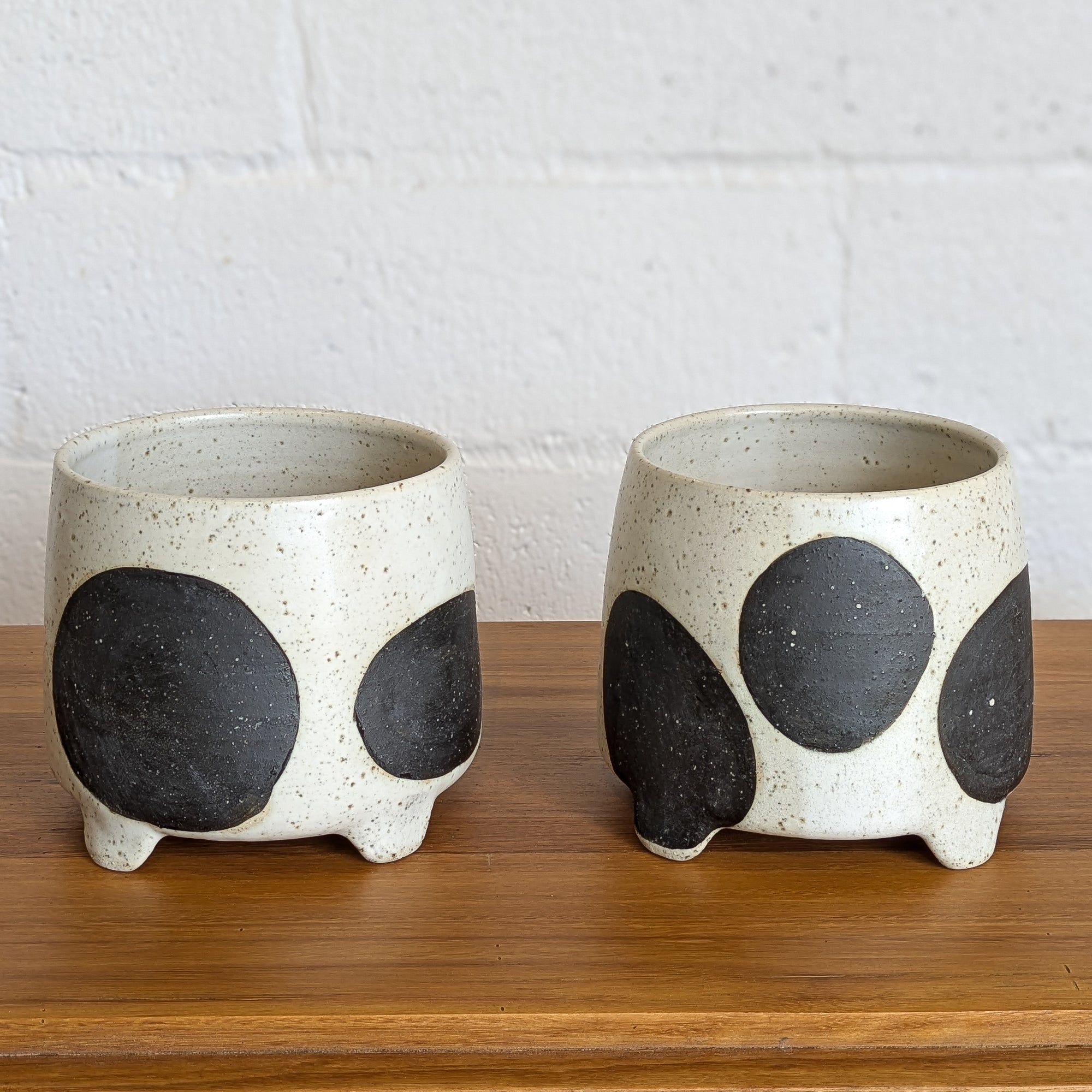 Ceramic Planters - Black + White
