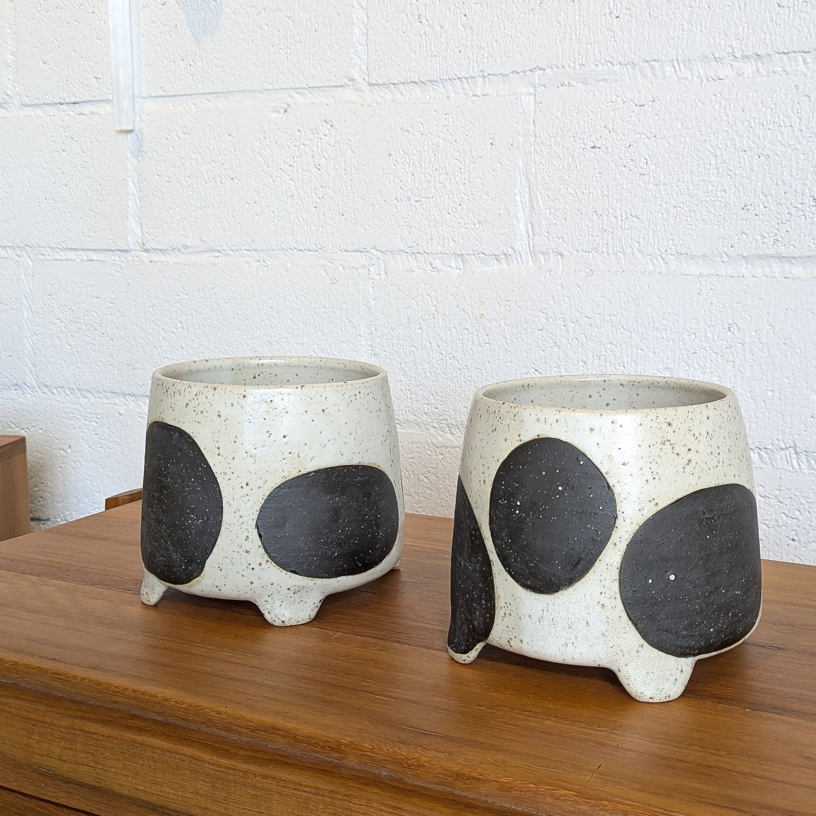 Ceramic Planters - Black + White