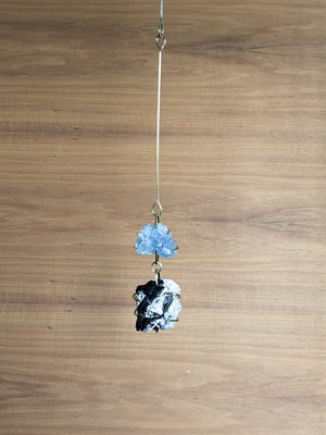 Wall Gems - Tasmanian Tourmalines with Selenite & Celestite