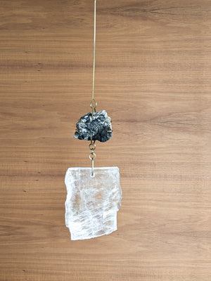 Wall Gems - Tasmanian Tourmalines with Selenite & Celestite
