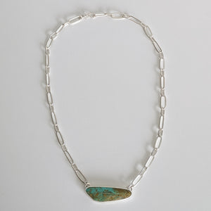 Turquoise & Silver Statement Necklace