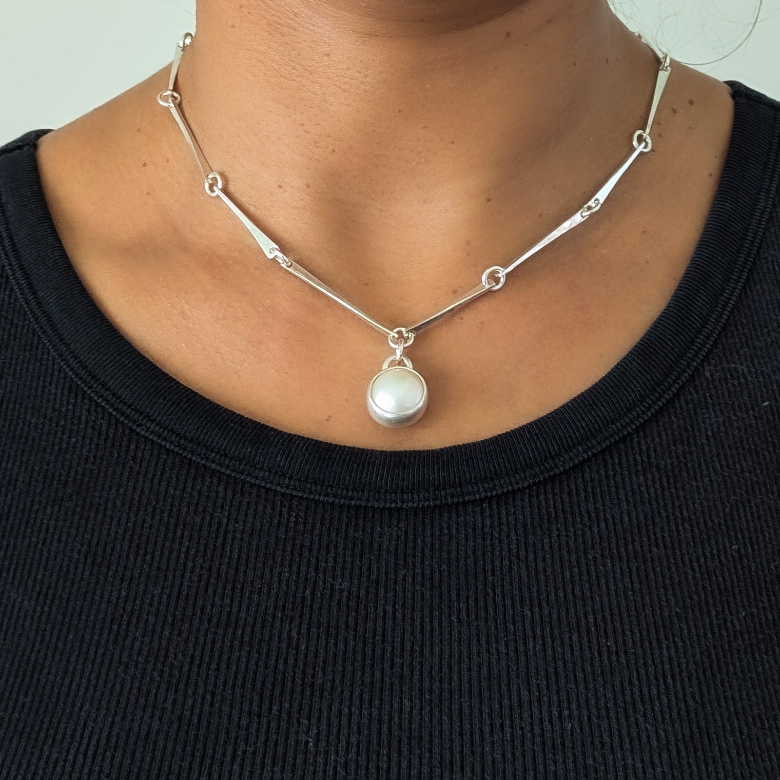 Silver Palo Pearl Necklace