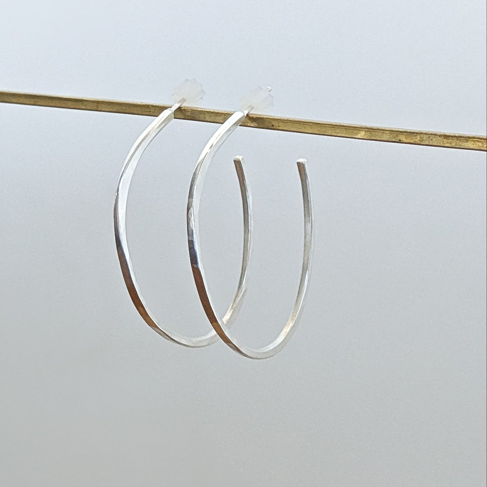 Slender Oval Hoops