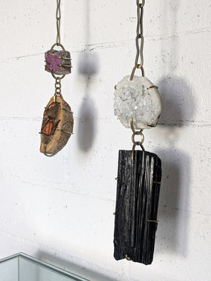 One of a Kind Wall Gem on Handmade Chain