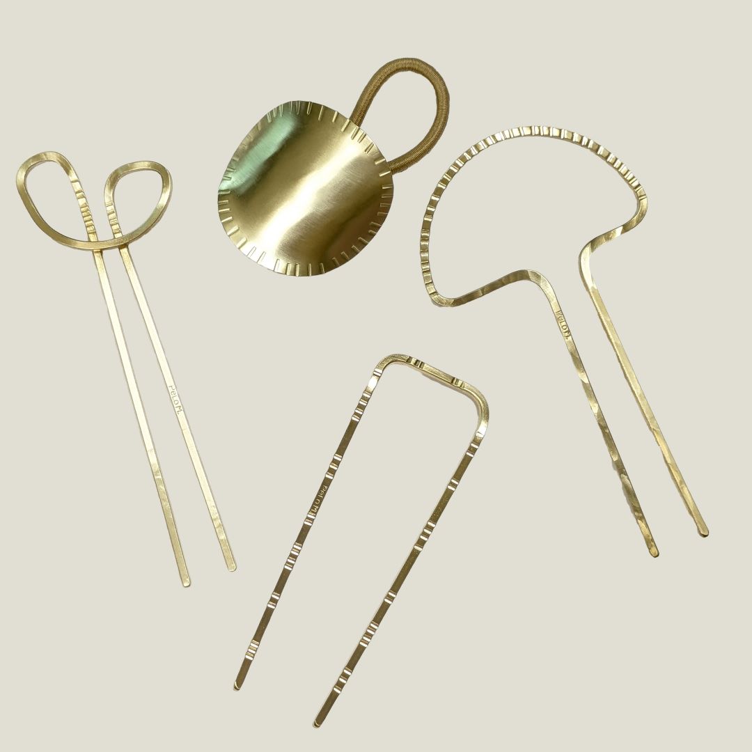 Sol Flor Brass Hairpin