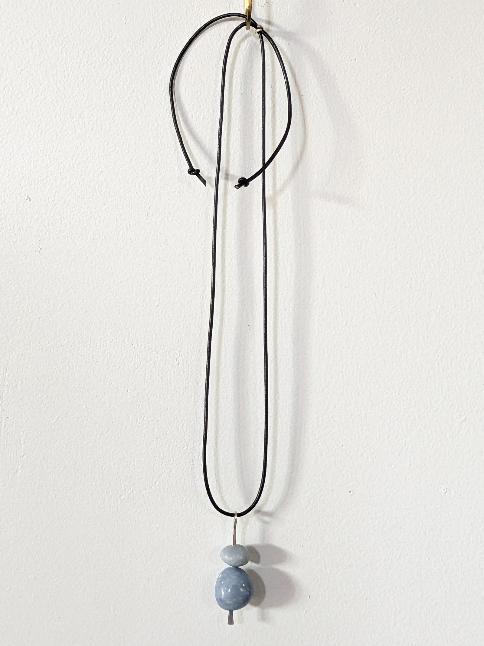 Angelite Double Boulder Necklace