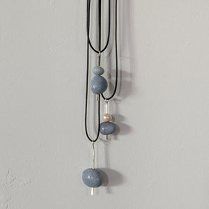 Angelite Double Boulder Necklace