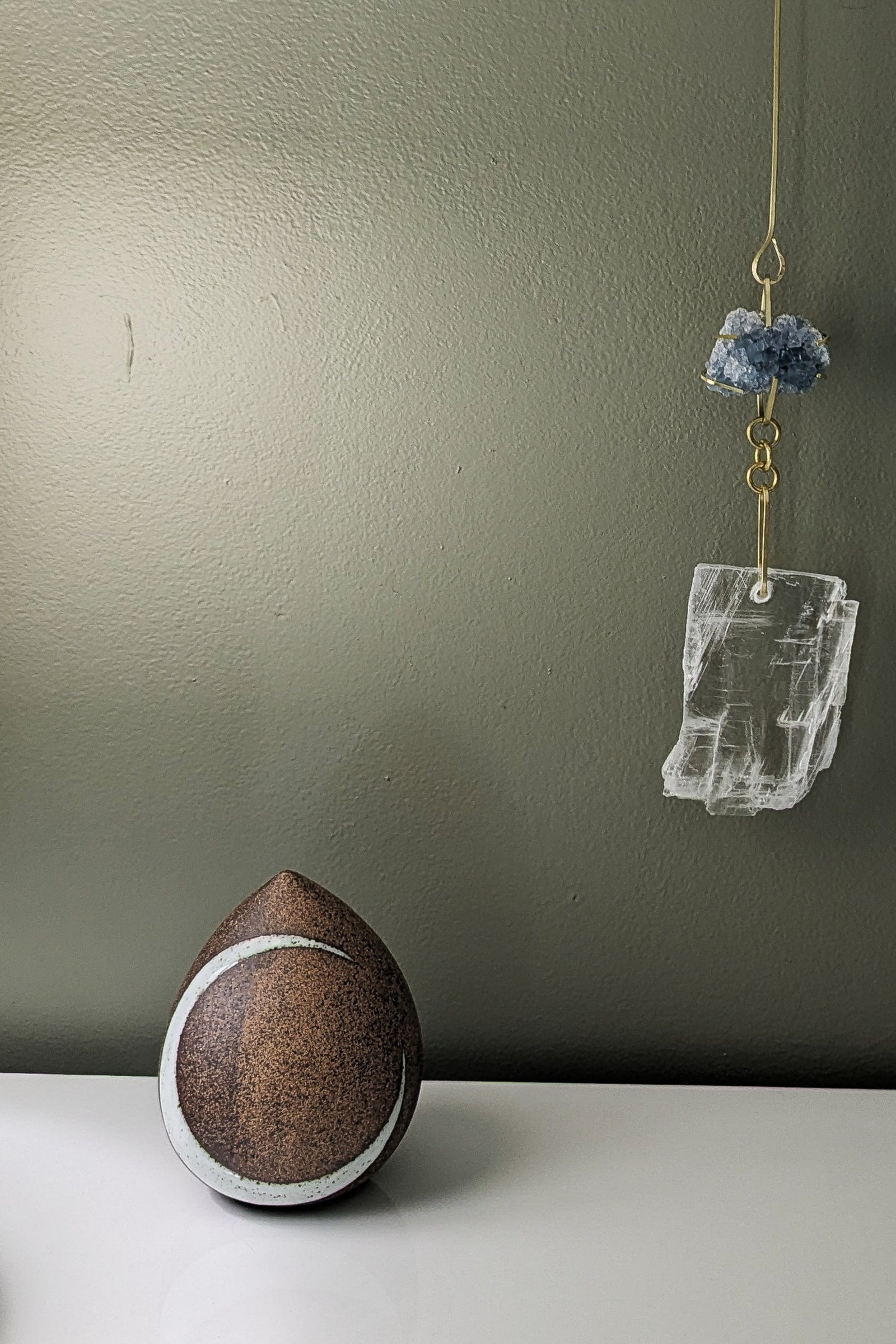 Petite Wall Gems - Celestite & Selenite