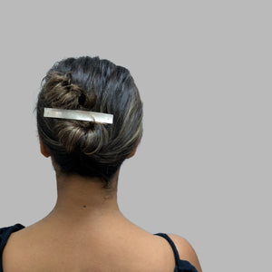 Sterling Silver Barrette - Curvy Medium