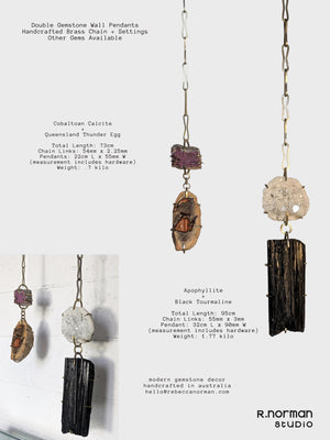 One of a Kind Wall Gem on Handmade Chain