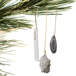 Ornaments - Rock Crystal Set of 3