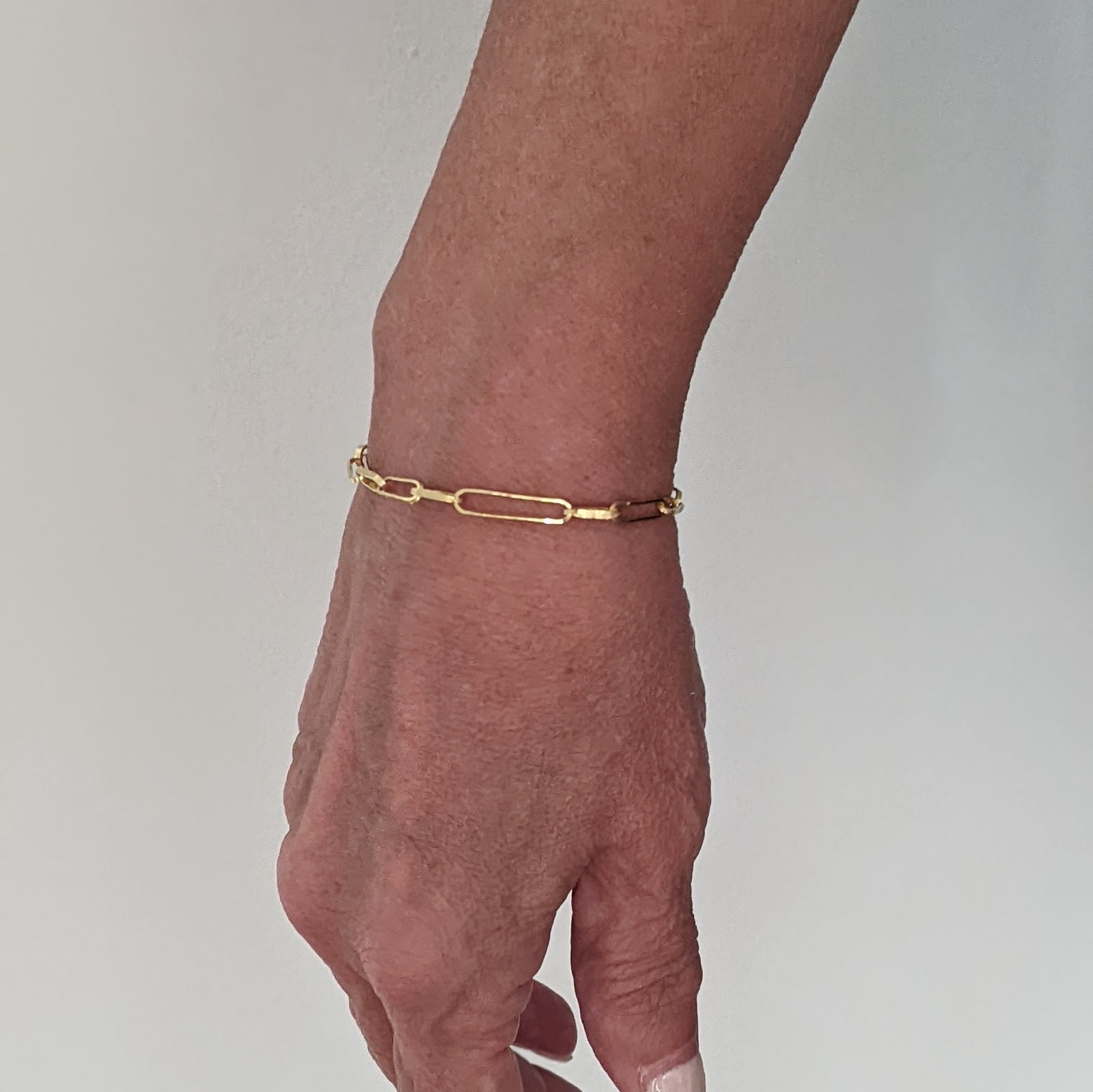 HANDCRAFTED LL 14K CHAIN BRACELET