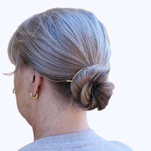 Abstract Oval Hair Slides